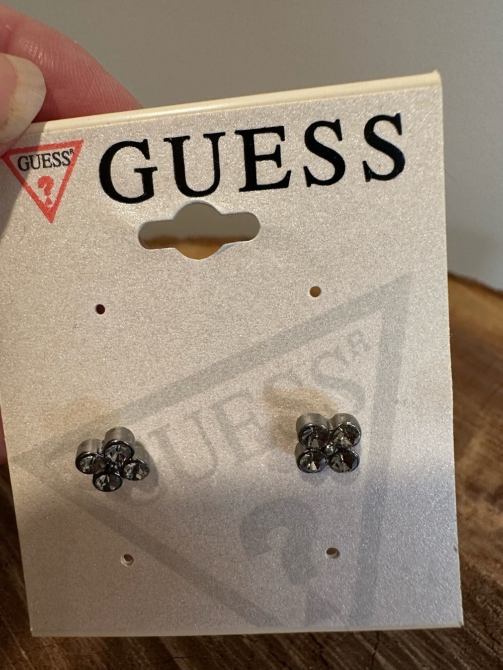 Guess Flower Cluster Stud Earrings